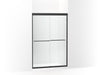 Sterling Finesse Frameless sliding shower door 42-5/8 – 47-5/8" W x 69-3/4" H - Matte Black