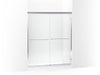 Sterling Finesse Frameless sliding shower door 54-5/8"–59-5/8" W x 69-3/4" H - Silver