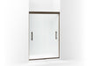 Sterling Finesse Peak Frameless sliding shower door 44-5/8"–47-5/8" W x 70-1/16" H - Deep Bronze