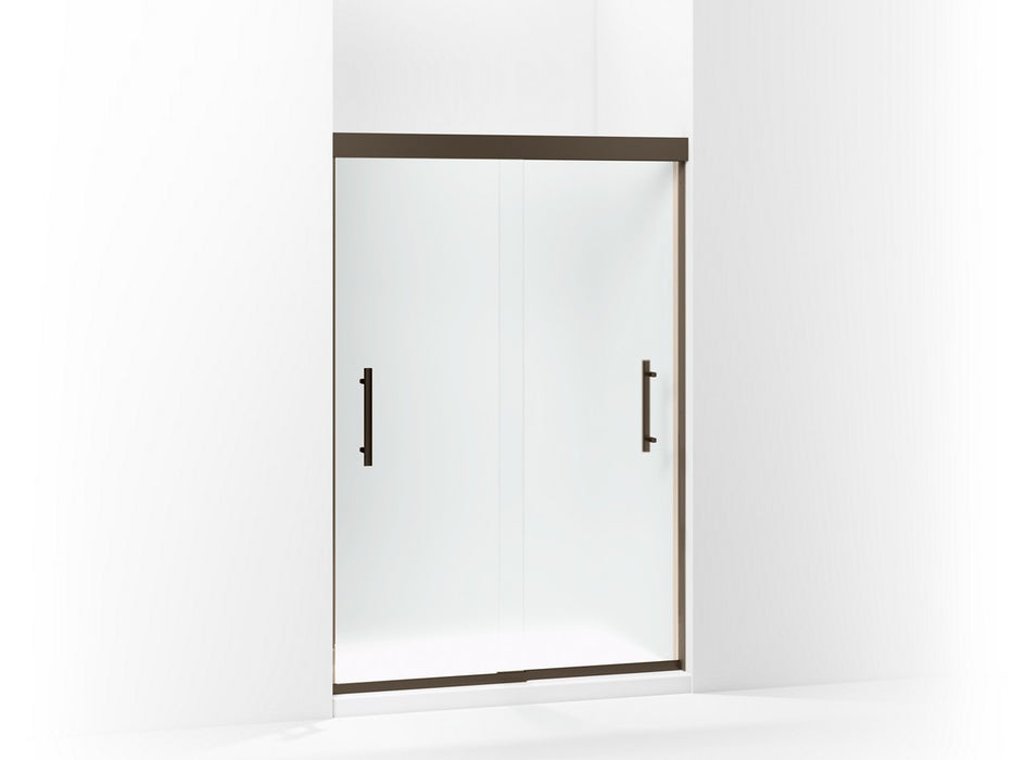Sterling Finesse Peak Frameless sliding shower door 44-5/8"–47-5/8" W x 70-1/16" H - Deep Bronze