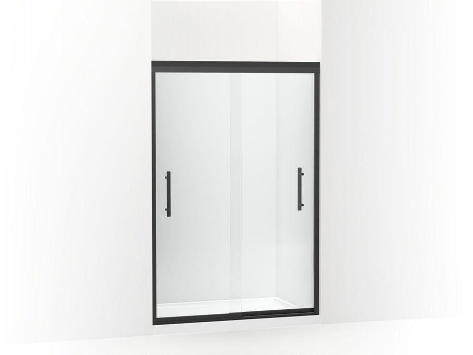 Sterling Finesse Peak Frameless sliding shower door 44-5/8"–47-5/8" W x 70-1/16" H - Matte Black