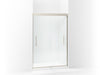 Sterling Finesse Peak Frameless sliding shower door 44-5/8"–47-5/8" W x 70-1/16" H - Nickel