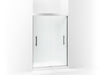 Sterling Finesse Peak Frameless sliding shower door 44-5/8"–47-5/8" W x 70-1/16" H - Silver