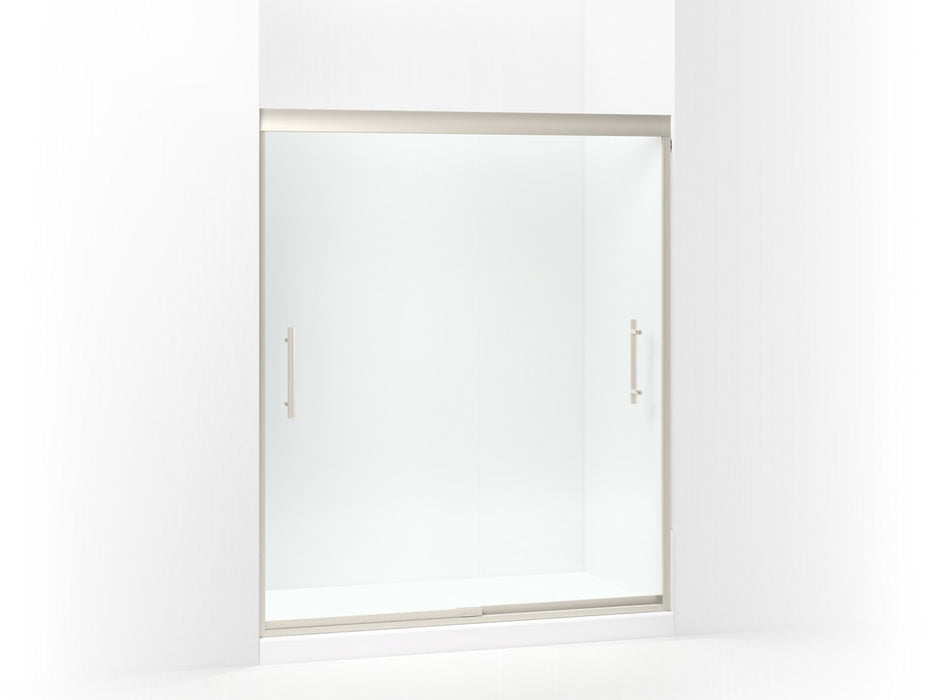 Sterling Finesse Peak Frameless sliding shower door 56-5/8"–59-5/8" W x 70-1/16" H - Nickel