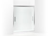 Sterling Finesse Peak Frameless sliding shower door 56-5/8"–59-5/8" W x 70-1/16" H - Silver