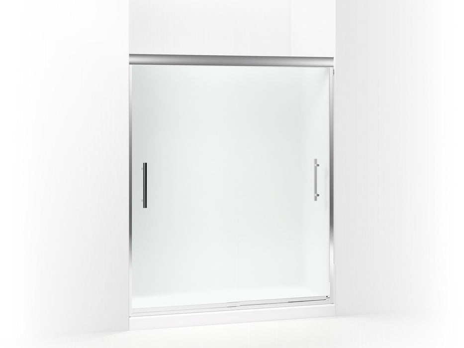 Sterling Finesse Peak Frameless sliding shower door 56-5/8"–59-5/8" W x 70-1/16" H - Silver