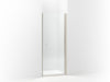 Sterling Finesse Headerless frameless pivot shower door 30" max opening x 67" H - Nickel