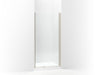 Sterling Finesse Headerless frameless pivot shower door 36" max opening x 67" H - Nickel