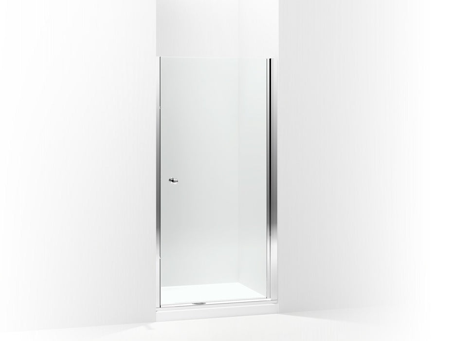 Sterling Finesse Headerless frameless pivot shower door 36" max opening x 67" H - Silver
