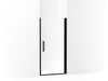 Sterling Finesse Peak Headerless frameless pivot shower door 33" max opening - Matte Black