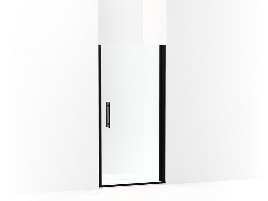 Sterling Finesse Peak Headerless frameless pivot shower door 33" max opening - Matte Black