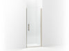 Sterling Finesse Peak Headerless frameless pivot shower door 31-1/2" max opening x 67" H - Nickel