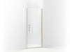 Sterling Finesse Peak Headerless frameless pivot shower door 33" max opening x 67" H - Nickel
