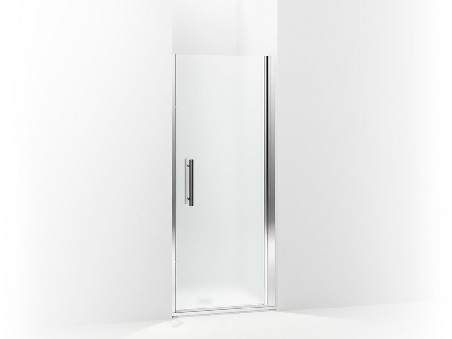 Sterling Finesse Peak Headerless frameless pivot shower door 33" max opening x 67" H - Silver