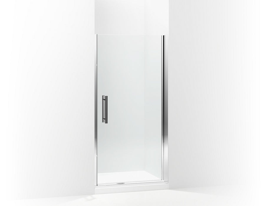 Sterling Finesse Peak Headerless frameless pivot shower door 36" max opening x 67" H - Silver