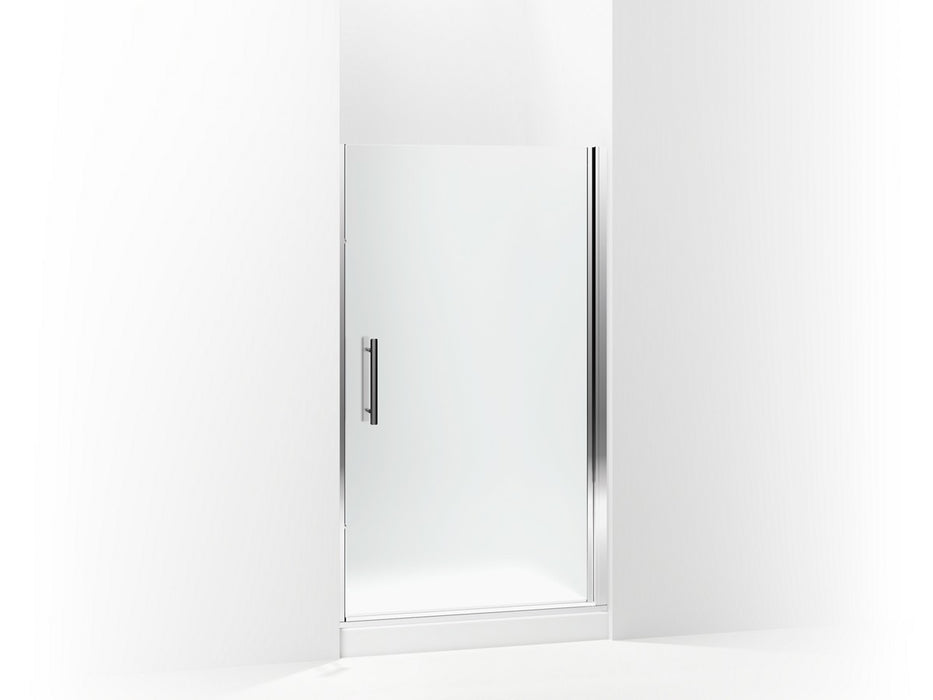 Sterling Finesse Peak Headerless frameless pivot shower door 42" max opening x 67" H - Silver