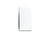 Sterling Whiston 32" bath screen - Silver Frame Finish with Smooth/Clear Glass Texture