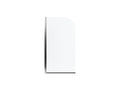 Silver Frame Finish with Smooth/Clear Glass Texture