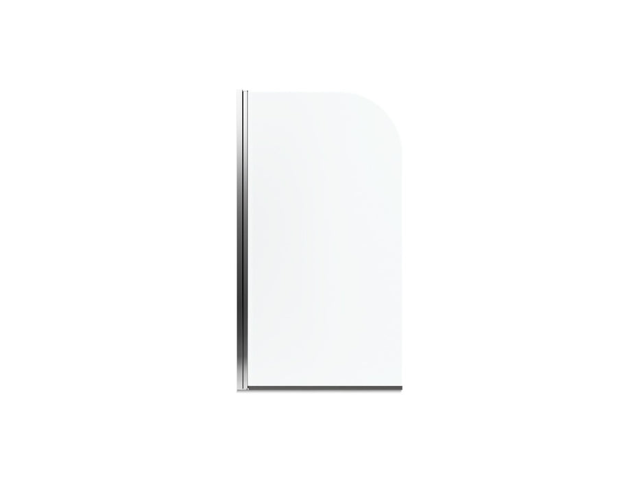 Sterling Whiston 32" bath screen - Silver Frame Finish with Smooth/Clear Glass Texture