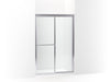 Sterling Deluxe 70" H sliding shower door with 1/8"-thick glass - Silver
