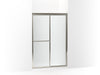 Sterling Deluxe 70" H sliding shower door with 1/8"-thick glass - Nickel