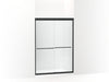 Sterling Finesse 65-1/2" H sliding shower door with 1/4"-thick glass - Matte Black