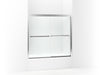 Sterling Meritor Frameless sliding bath door 54-3/8"–59-3/8" W x 55-1/8" H - Silver