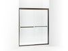 Sterling Meritor Frameless sliding shower door 54-3/8"-59-3/8" x 69-11/16" - Deep Bronze