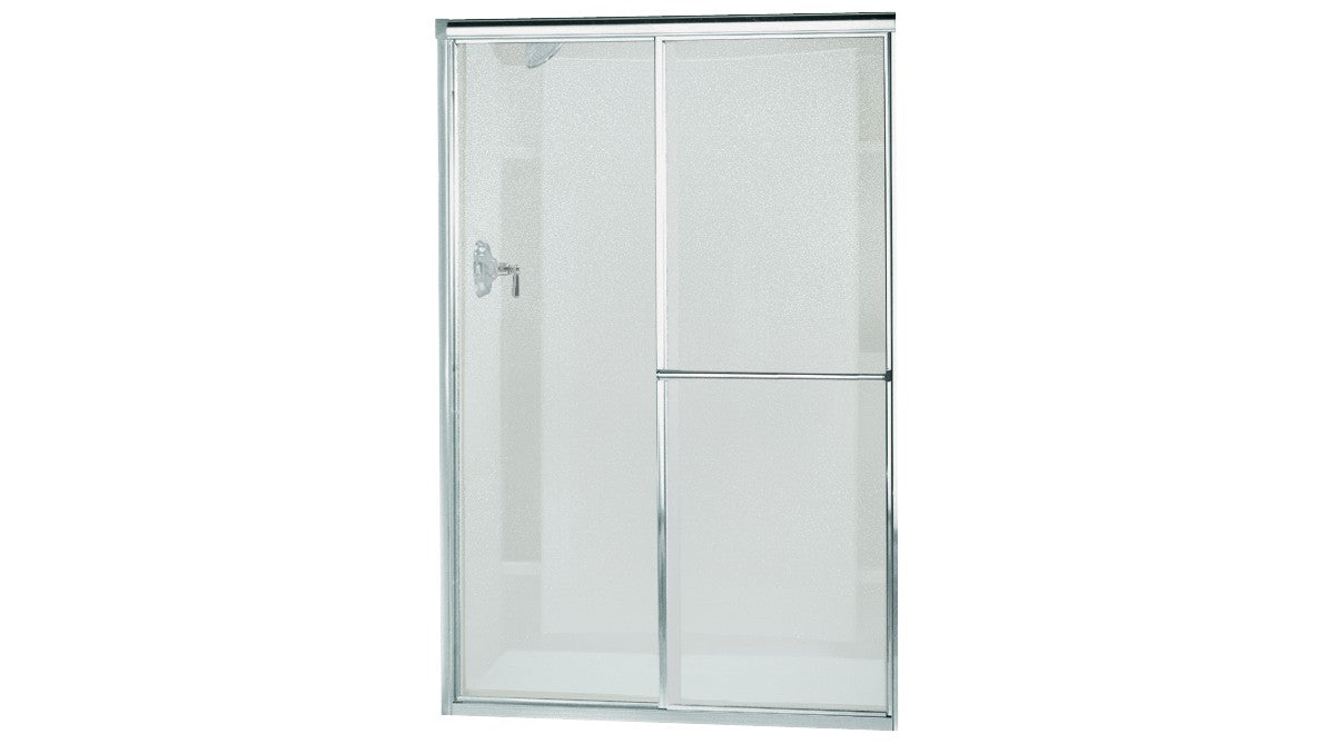 Sterling Deluxe Framed sliding shower door 41"–46" W x 65-7/16" H - Silver