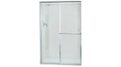 Sterling Deluxe Framed sliding shower door 41"–46" W x 65-7/16" H - Silver