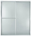Sterling Deluxe Framed sliding shower door, 70" H x 54-3/8 - 59-3/8" W, with 1/8" thick Pebbled glass - Silver