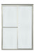 Sterling Deluxe Framed sliding shower door 43-7/8"–48-7/8" W x 69-7/8" H - Nickel