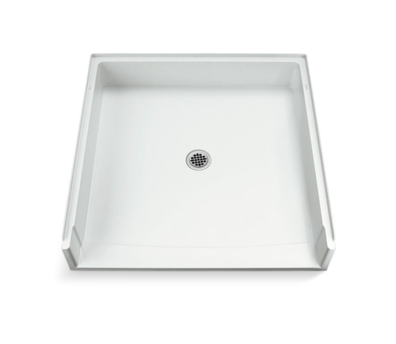 Sterling OC-SS-39 39-3/8" x 39-3/8" Vikrell shower base, center drain - White