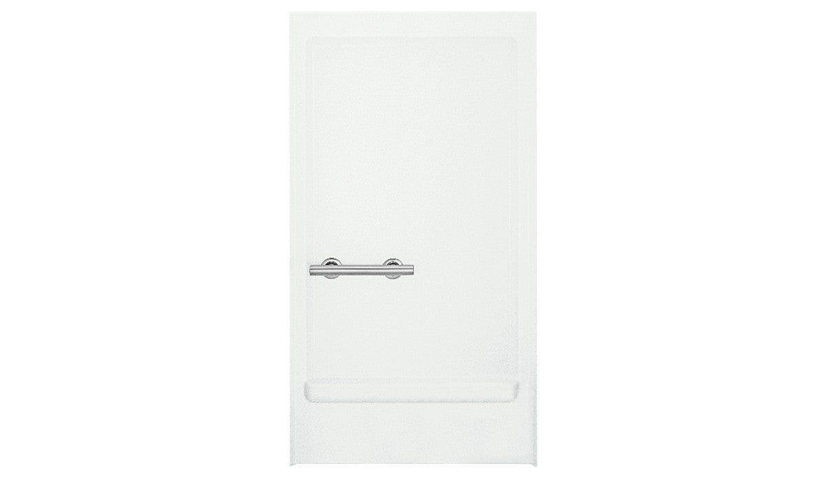 Sterling OC-SS-39 39-3/8" Vikrell shower back wall with left grab bar - White