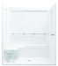 Sterling OC-SS-39 39-3/8" Vikrell seated shower end wall set with left seat, right grab bar - White