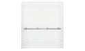 Sterling OC-S-63 63-1/4" Vikrell shower back wall with grab bar - White
