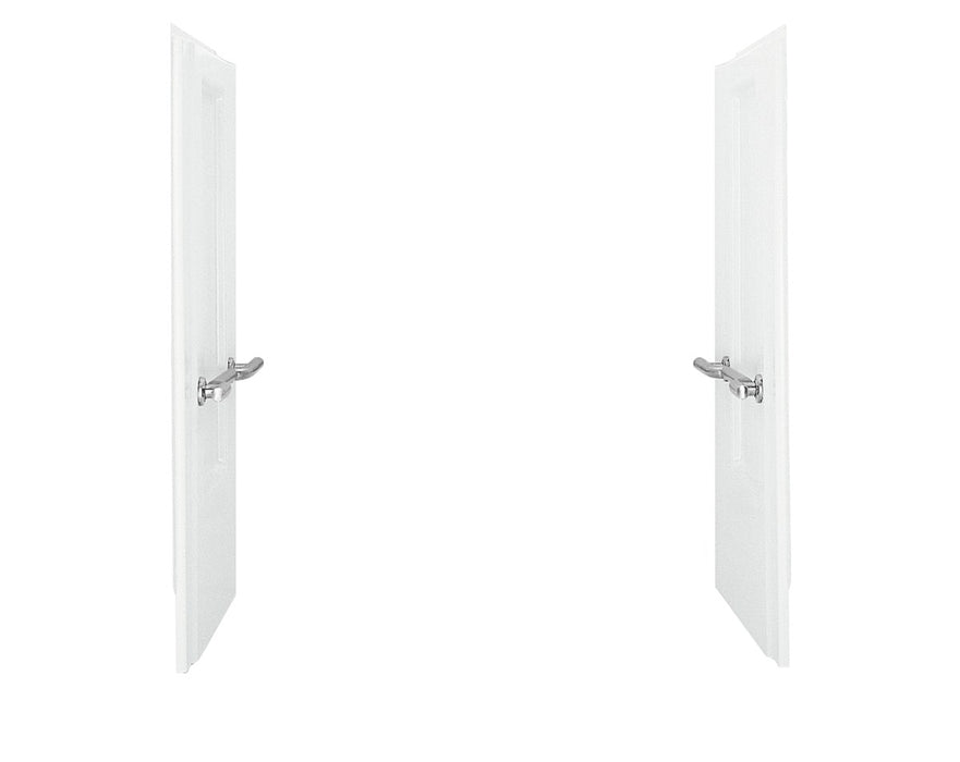 Sterling OC-S-63 39-3/8" Vikrell end wall set with grab bars - White