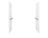 Sterling OC-S-63 39-3/8" Vikrell end wall set with grab bars - White