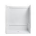 Sterling 62070106 OC-S-63 63-1/4" x 39-3/8" Vikrell® Roll-in Shower with Aging in Place Backerboards, Center Drain, White