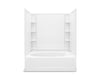Sterling 71100112 Ensemble Tile 60" x 36" Vikrell® Bath/shower, Left Above-floor Drain, White