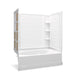 Sterling 71100116 Ensemble Tile 60" x 36" Vikrell® Bath/shower with Aging in Place Backerboards, Left Drain, White
