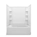 Sterling 71100122 Ensemble Tile 60" x 36" Vikrell® Bath/shower, Right Above-floor Drain, White