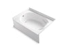 Sterling Ensemble 60" x 36" Vikrell bath, left drain - White