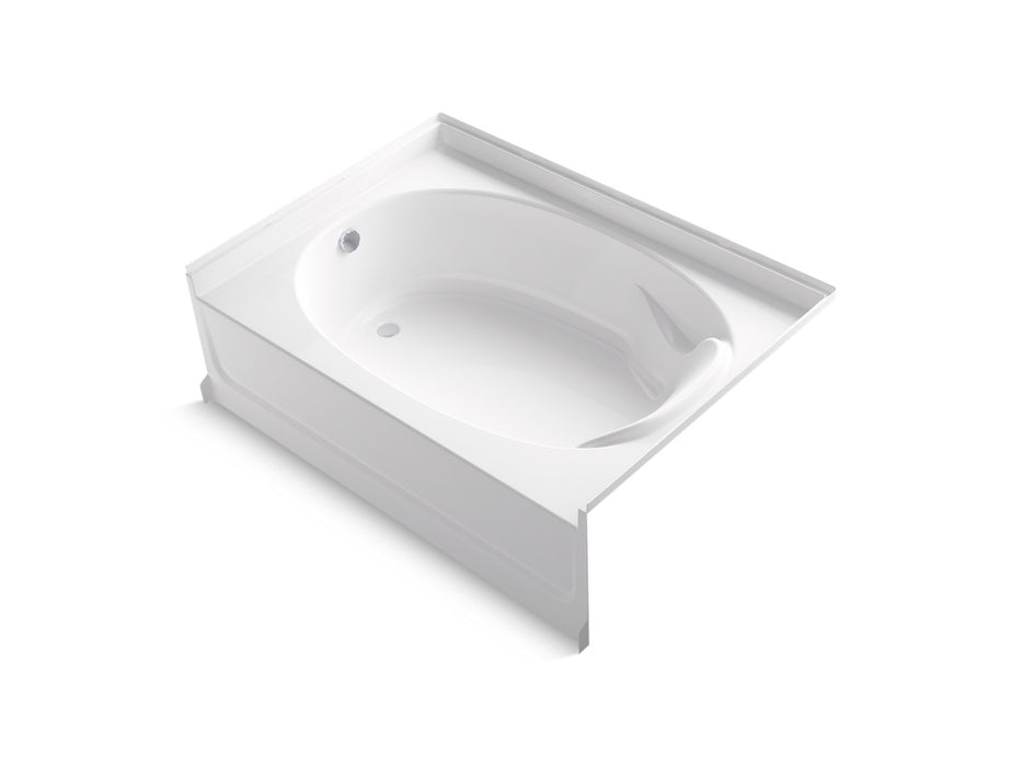 Sterling Ensemble 60" x 36" Vikrell bath, left drain - White