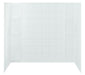 Sterling Ensemble 60" x 36" Vikrell bath/shower wall set with Aging in Place backerboards - White