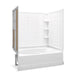 Sterling 71110116 Ensemble Tile 60" x 42" Vikrell® Bath/shower with Aging in Place Backerboards, Left Drain, White