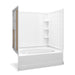 Sterling 71110126 Ensemble Tile 60" x 42" Vikrell® Bath/shower with Aging in Place Backerboards, Right Drain, White
