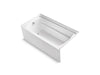 Sterling Ensemble 60" x 32" Vikrell bath, left drain - White