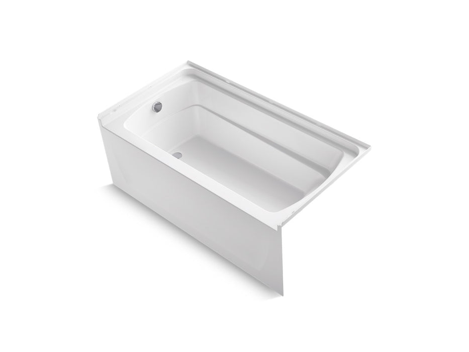 Sterling Ensemble 60" x 32" Vikrell bath, left above-floor drain - White