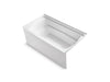 Sterling Ensemble 60" x 32" Vikrell bath, right above-floor drain - White